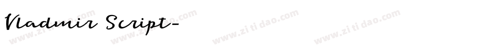 Vladmir Script字体转换